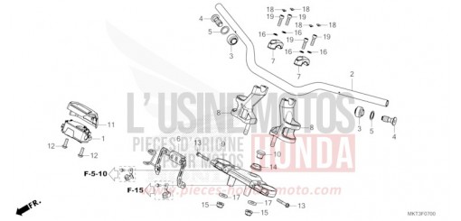 HANDLE PIPE/TOP BRIDGE ADV750P de 2023